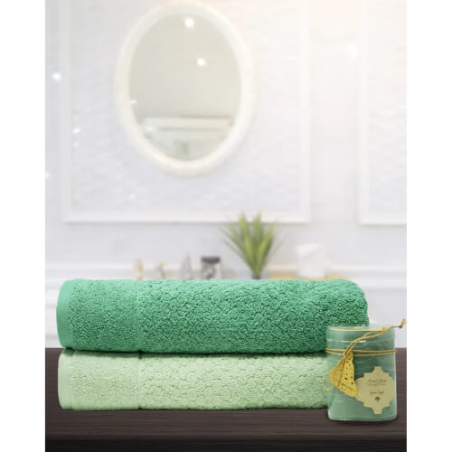 INDIGO BATH TOWELS- 2PCS- ANGIE’S INDIA
