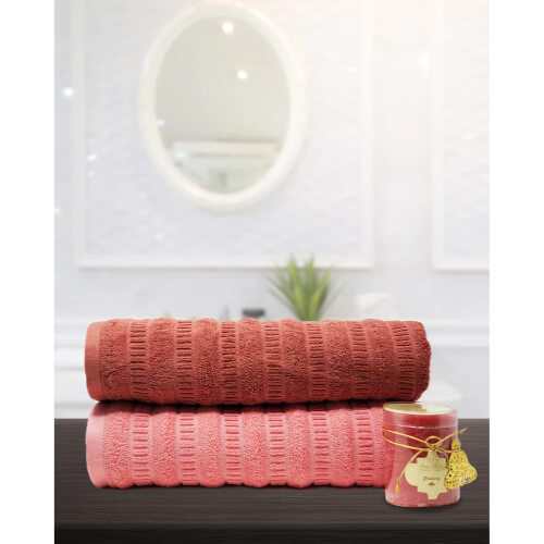PIA BATH TOWELS- 2PCS- ANGIE’S INDIA