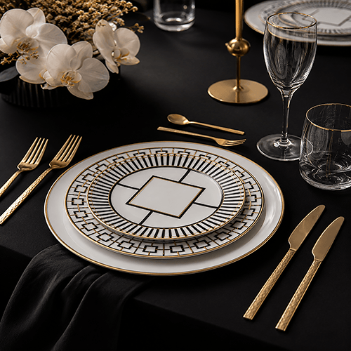 Botanical Italian design plates