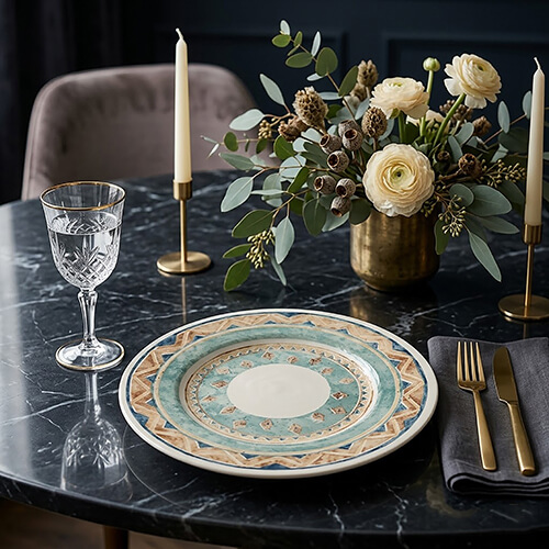 Plateau luxury plates